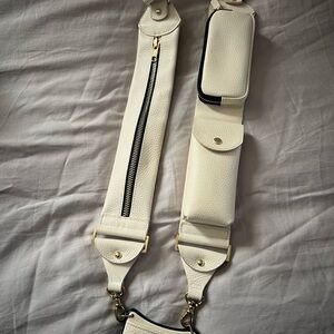 Bandolier cream phone case and bag